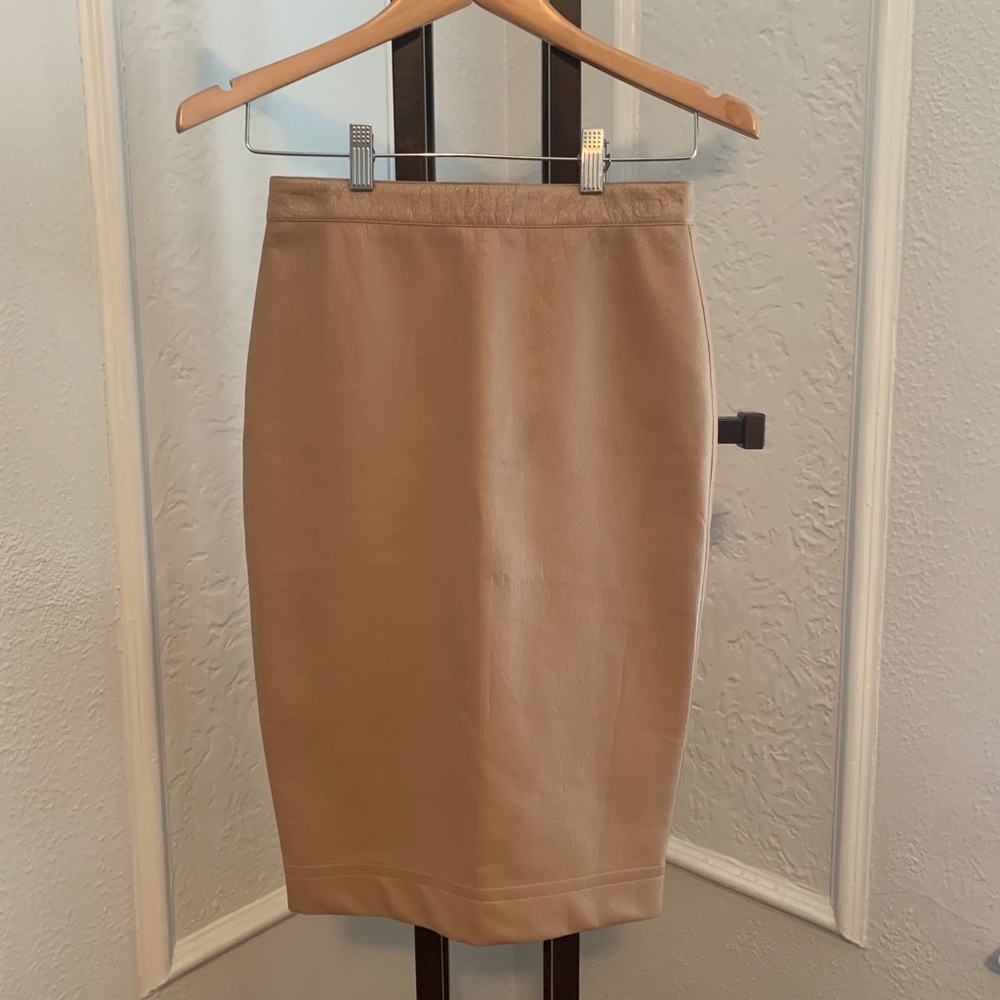 Robert Rodriguez Faux Leather Pencil Skirt